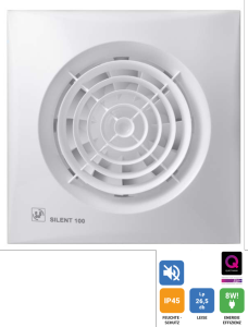 S&P SILENT-100 CHZ Kleinraum-Ventilator