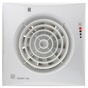 S&P SILENT-100 CHZ VISUAL Kleinraum-Ventilatator, Feuchte, LED