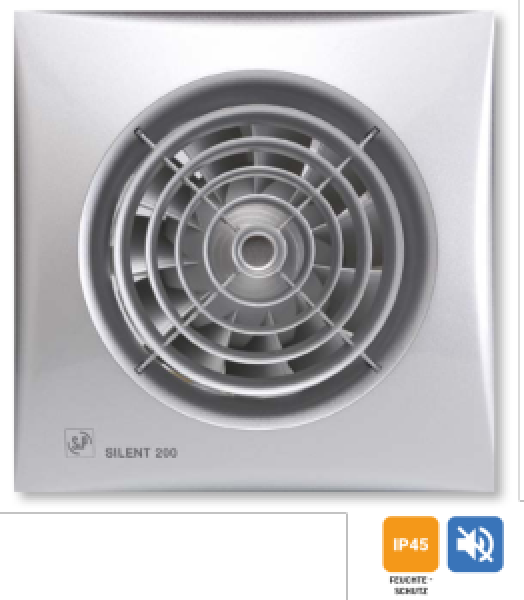 S&P SILENT-200 CZ Kleinraum-Ventilator