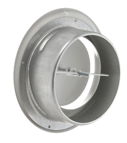 Abluft Metall Ventil Ø 125 mm mit Montagering