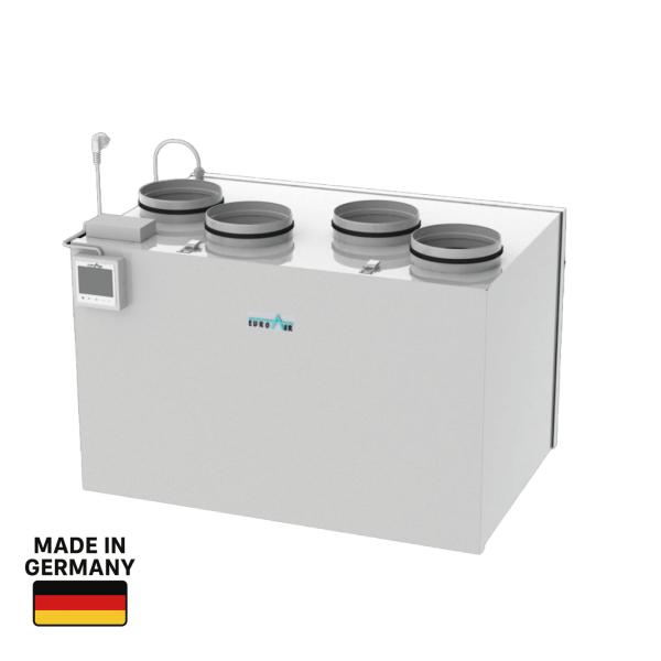 EuroAir 180 BY Links ​KWL Gerät 180 m³/h mit Bypass, Linker ausführung.